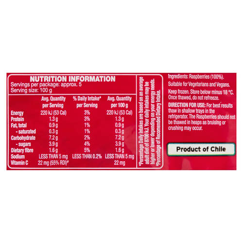 Raspberries 510g